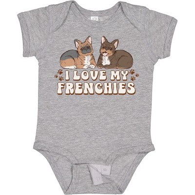 Inktastic I Love My Frenchies Baby Bodysuit Frenchie Frenchy Frenchys Bulldog