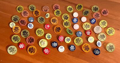 60 (5 Dozen) El Caballero Country Club (California) Logo Golf Ball Markers Lot