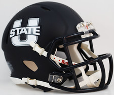 UTAH STATE AGGIES NCAA Riddell SPEED Authentic MINI Football Helmet