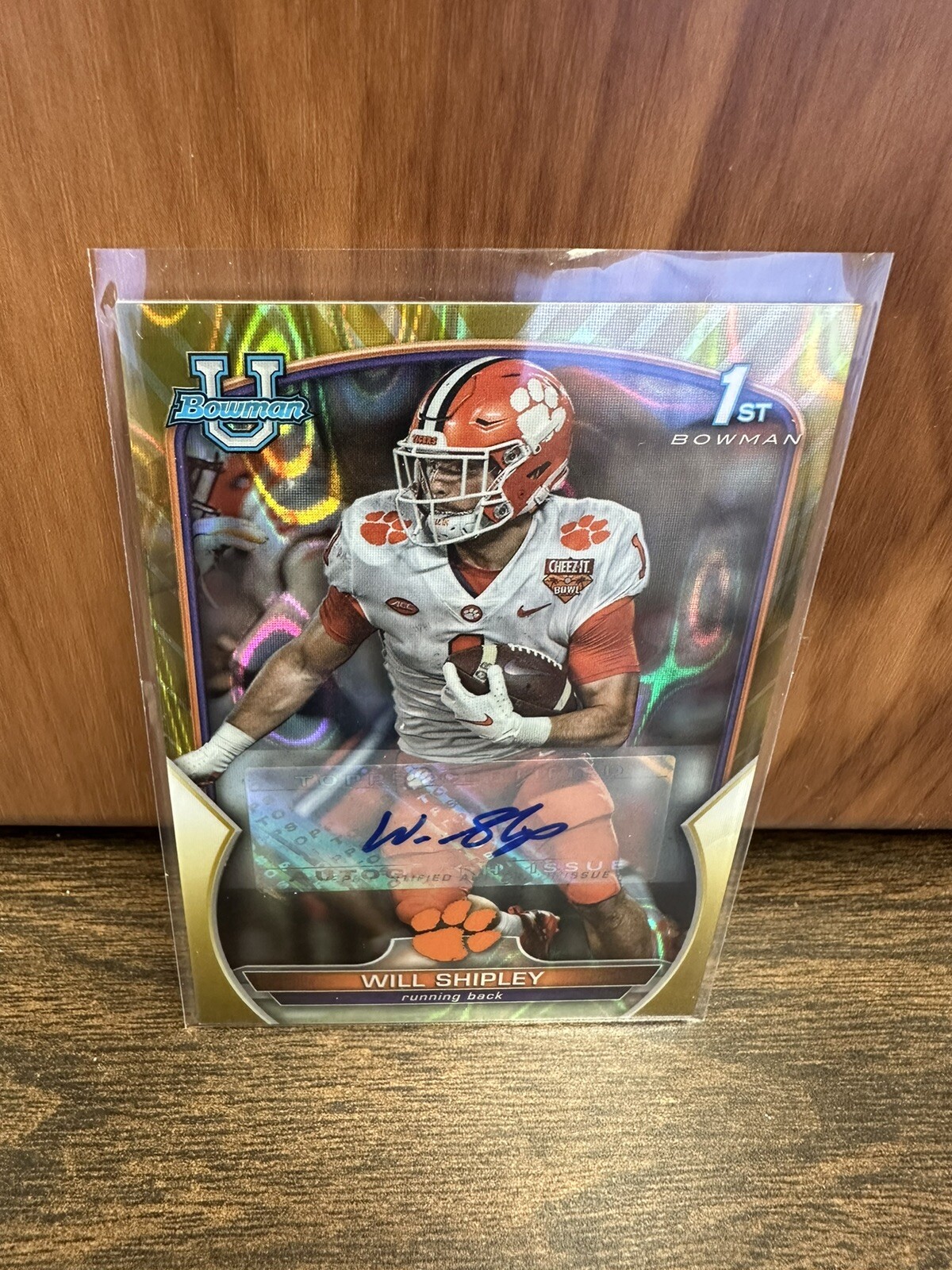 Will Shipley 1st GOLD LAVA REFRACTOR Autograph Auto #17/50! 2022 Bowman U Chrome