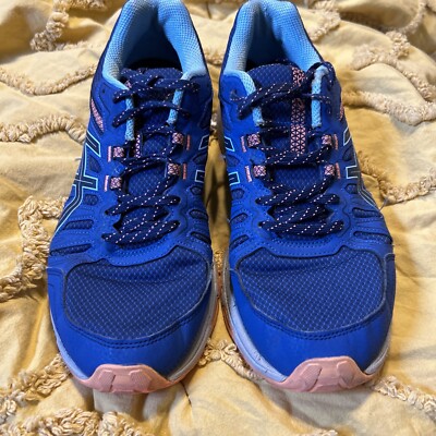 Asics Womens Gel Venture 7 1012A476 Pink Blue Running Shoes Sneakers Size 10