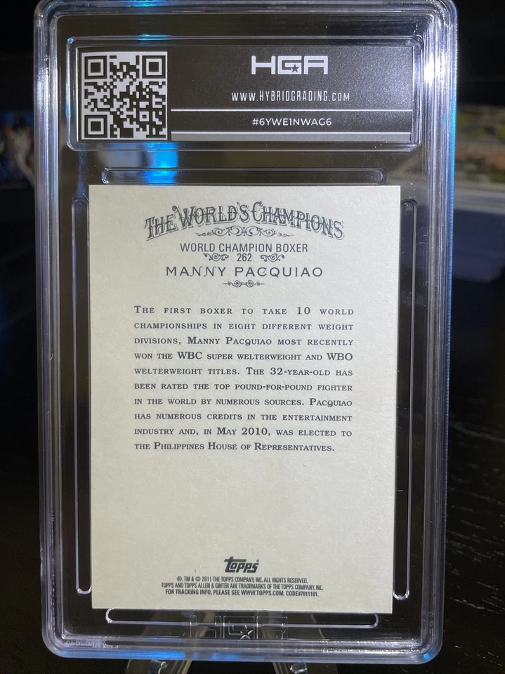 🔥Manny Pacquiao 2011 Topps Allen & Ginter #262 RC HGA 9 (Mint)🔥 - Image 3 of 3