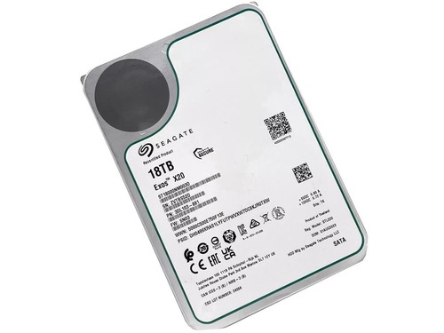 Seagate Exos X20 ST18000NM003D 18TB 512E SATA 6Gb/s 3.5" Enterprise Hard Drive - Picture 3 of 6