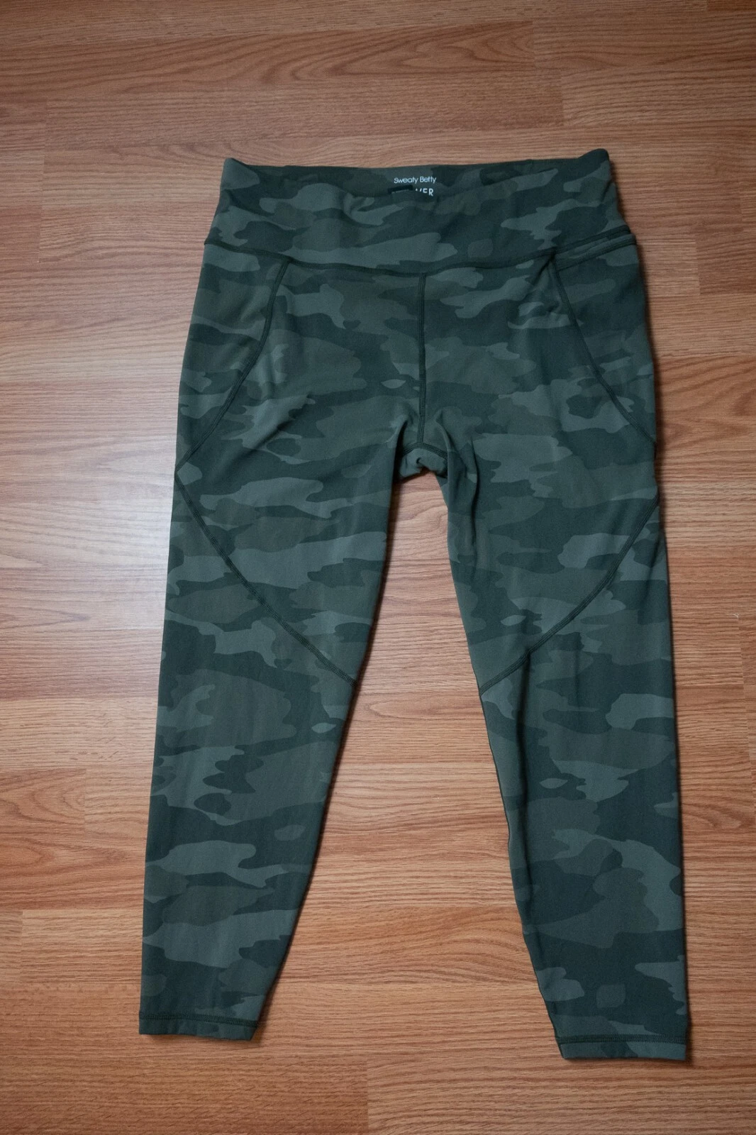 sweaty-betty power camouflage 7/8 length stretch pocket leggings