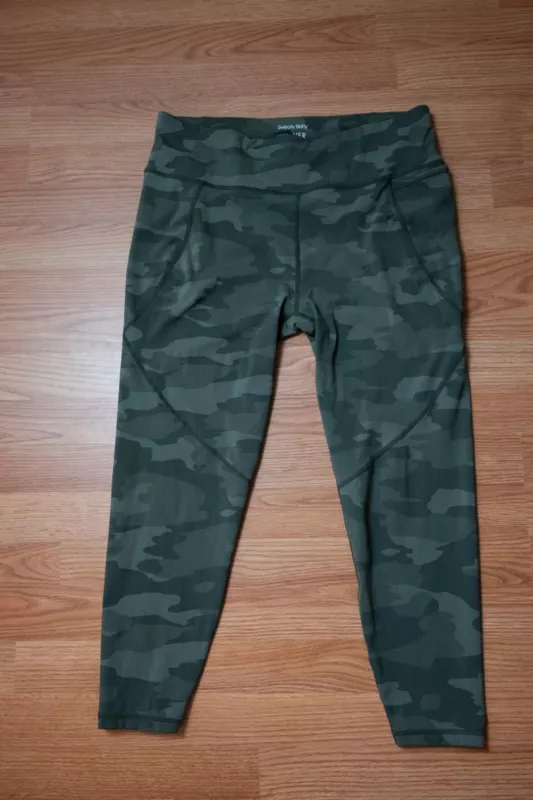 sweaty-betty power camouflage 7/8 length stretch pocket leggings