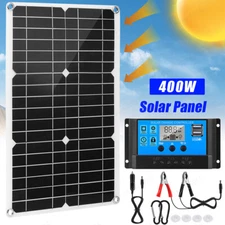 400 Watts Solar Panel Kit 100A 12V Battery Charger w/ Controller Caravan Boat RV