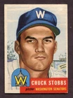 1953 Topps Set-Break # 89 Chuck Stobbs VG-VGEX *JAYSACE*