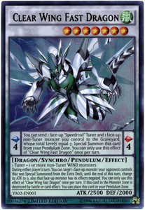 Clear Wing Fast Dragon - YA02-EN001 - Ultra Rare - Limited Edition x1 - Near Min