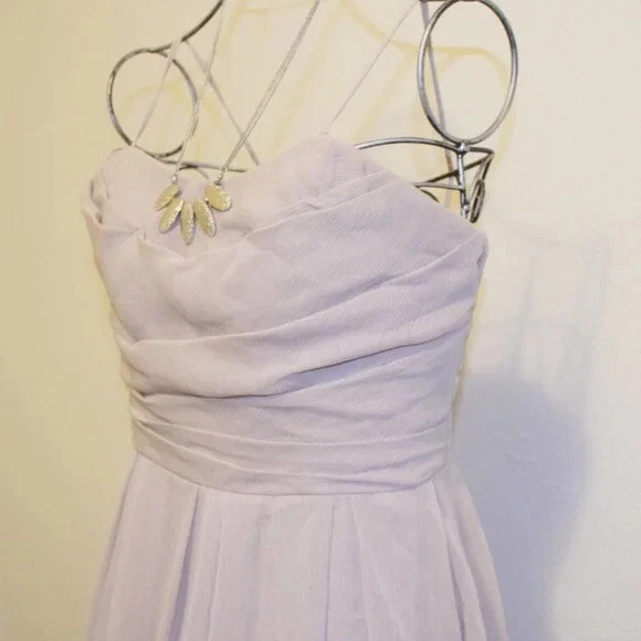 David's bridal taupe bridesmaid cheap dress