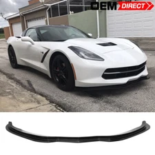 Fits 14-19 Chevy Corvette C7 ST Stingray Style Front Lip Lower Guard Unpainted