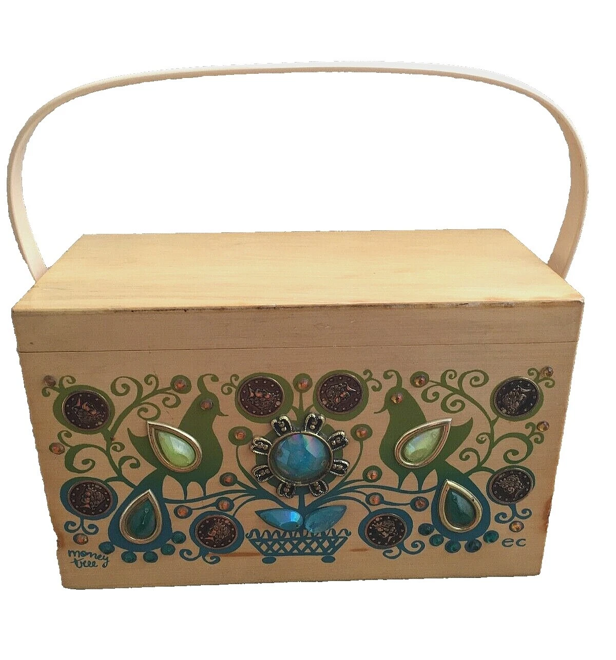 Wooden Box 1960s Vintage Change Purses