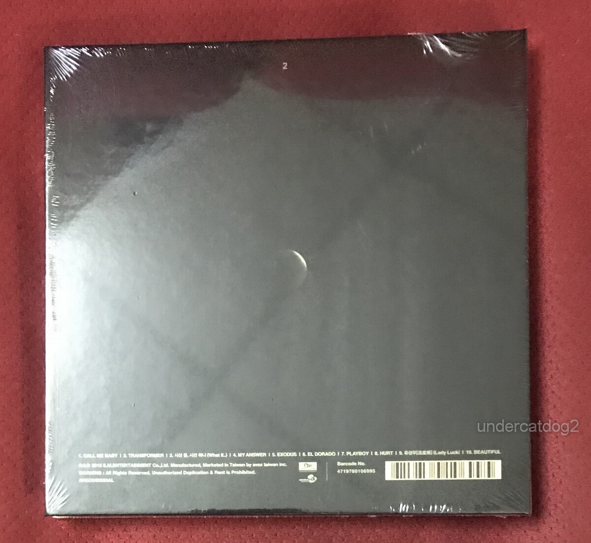 EXO Vol. 2 Exodus 2015 Taiwan CD+52P+Card -LAY ver.- (Korean Lan