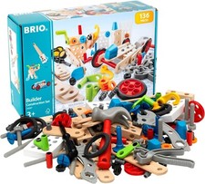 BRIO Builder Construction Set 34587   136  Piece Wooden  Plastic STEM Toy NEW