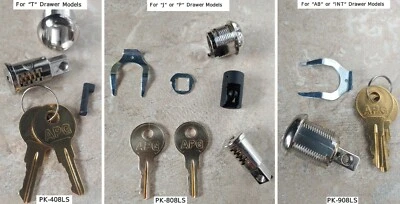 APG Cash Drawer Lock & Keys, Replace any of Codes A1 A2 A3 A4 A5 A6 A7 A8 A9 A10