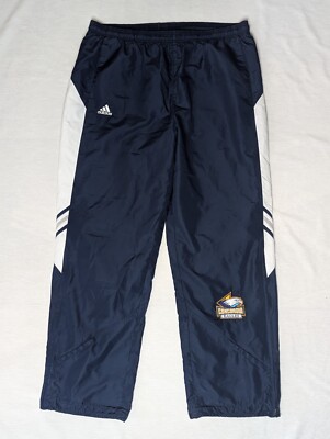 Adidas Mens Extra Large XL Active Wear Pants Polyester Blue Concordia Eagles