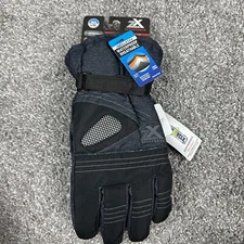 Zeroxposur Men's Waterproof Breathable Ski Snowboarding Gloves Black Static L/XL