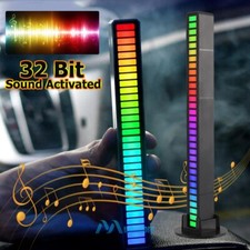 32 LED RGB Car Sound Control Voice Activated Pickup Music Rhythm Ambient Light