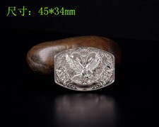 5pcs 45 34mm WESTERN PUNK HORSE SADDLE BLING SILVER PLATED EAGLE BELT CONCHOS