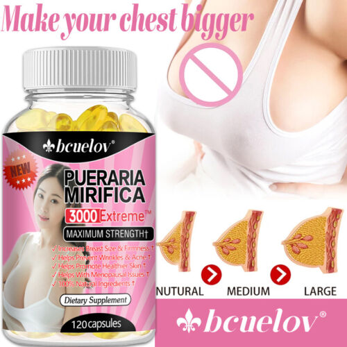 Supplément Pueraria Mirifica - 1 000 mg d'extrait concentré quotidien - 30 à 120 capsules - Photo 1/9