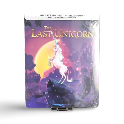 Shout! Factory THE LAST UNICORN 4K UHD + Blu-ray Steelbook Brand New Sealed