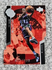 1998-99 Upper Deck Ray Allen Super Powers Silver Quantum Die-Cut # /100 PS15