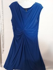Women's Chaps Blue Mid Dress XL