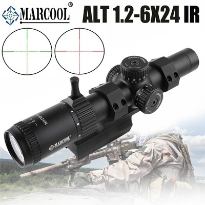 MARCOOL ALT 1.2-6X24 IR Riflescope Mil Dot Compact Hunting Scopes Optical Sights