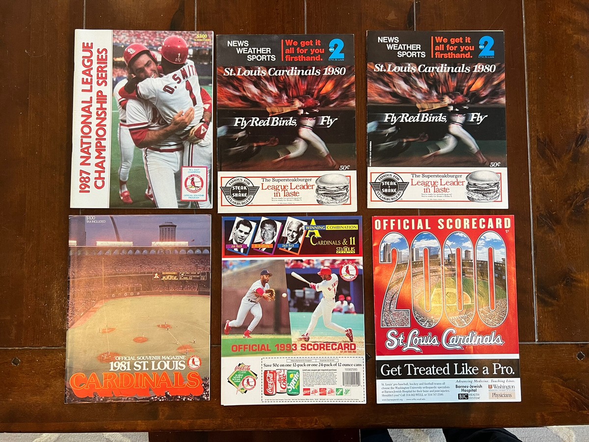 Vintage St. Louis Cardinals Scorecards, Magazines and