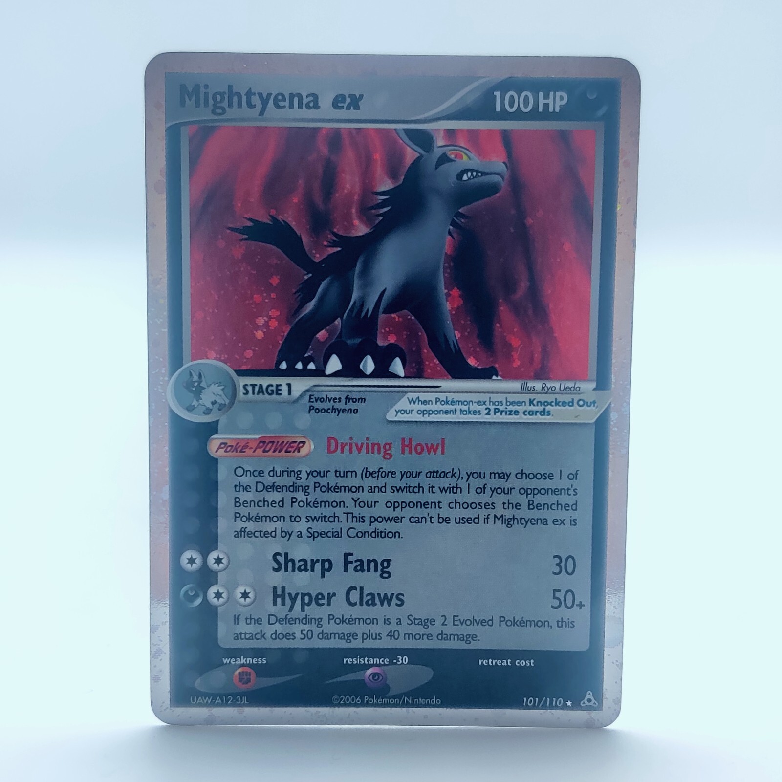 Pokemon TCG Card - Mightyena Ex Get Phantoms 101/110 English