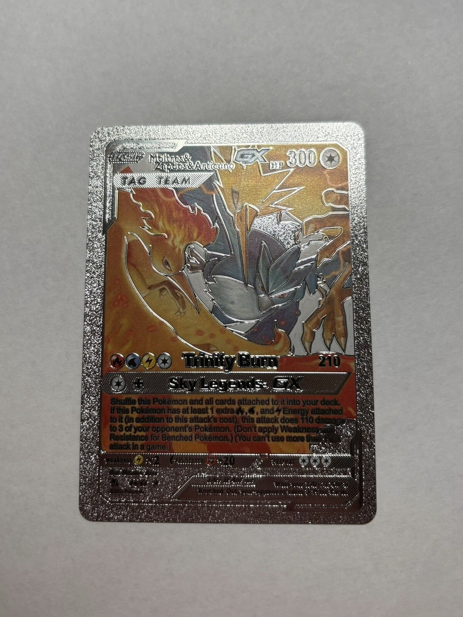 Silver Foil FAN ART Display Card Moltres & Zapdos & Articuno