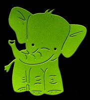 \Elefant, Affe, Panda & Giraffe\" Tiere, Zoo, Wildtiere, Stanzschablone/ Cutting"