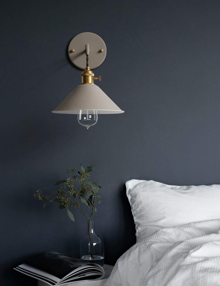 iYoee Wall Sconce Lamps Lighting Fixture with on Off Switch,Khaki