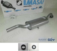 Imasaf ESD Auspuff Endtopf + Anbauteile für Audi 200 2.1 5 T (43) 1979-1982