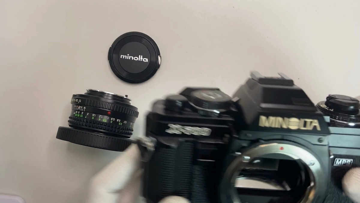 完動品　MINOLTA X-700 MD ROKKOR 50mm Minolta X-700 MPS 35mm SLR Film Camera + MD Rokkor 50mm F