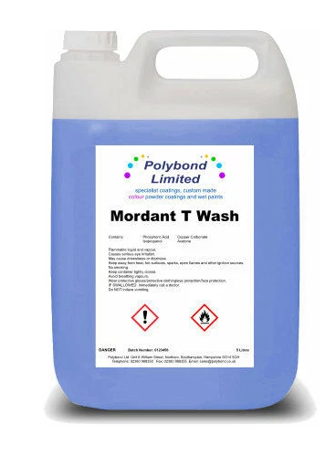POLYBOND LTD Mordant T Wash Galvanised Metal Pre-Treatment 1 / 2.5 / 5 & 25 ltr