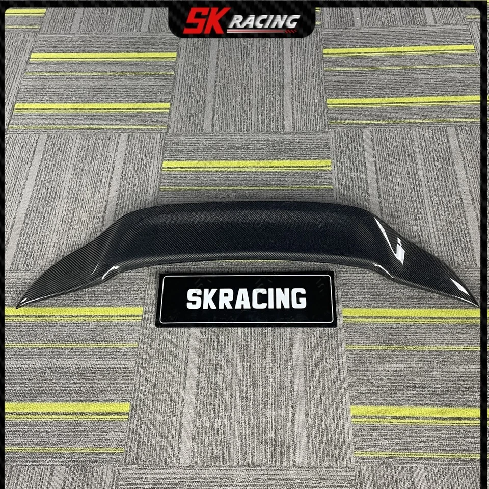 Para 2009-2018 VW Volkswagen CC porta-malas traseiro de fibra de carbono real spoiler asa labial - Imagem 2 de 4