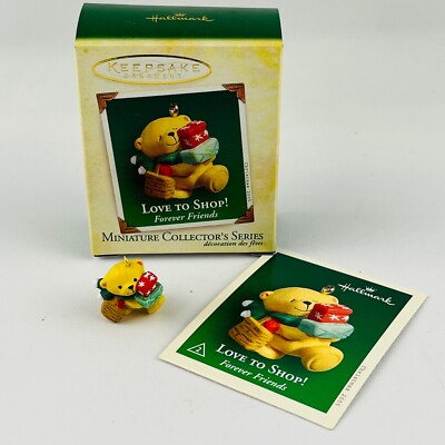 Hallmark Forever Friends Love To Shop! 2nd in Series Miniature Ornament 2005