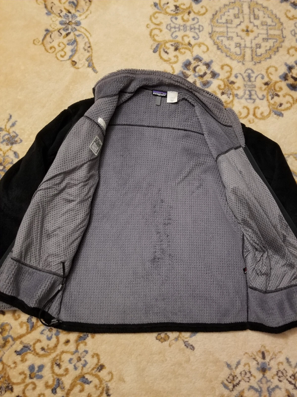 patagonia r4 regulator polartec hi pile fleece zip bike jacket