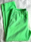 Ralph Lauren Polo Quin Boyfriend Chino Neon Citrine Cotton Pants Jeans sz 14 — photo 2