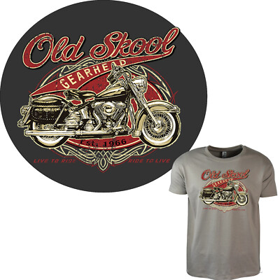 T-Shirt Oldtimer Motorrad classic american Oldschool Biker *4133