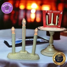 Vintage Kmart 3 Light Candolier with Original Box Tested Works 3 Bulbs Included