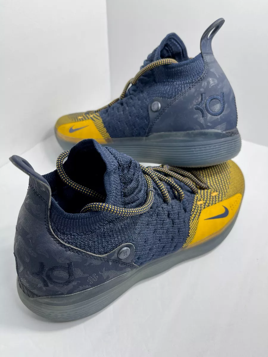 USED 10.5M NIKE ZOOM 11 &#034;CHINESE ZODIAC&#034; (2018) BASKETBALL BLUE/YELLOW | eBay