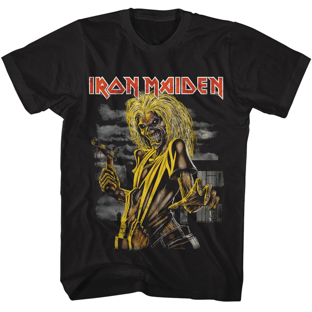 Iron Maiden Killers Album Cover Eddie Bloody Axe Men's T Shirt