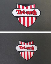 Triang Tri-ang Logo Red Shield Sticker for bikes trikes scooters toys 2 sizes