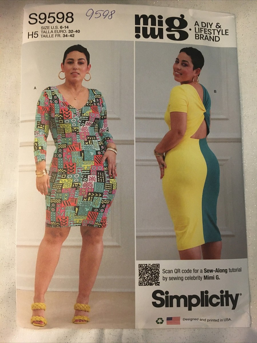 Simplicity Pattern 9598 MIMI G Misses' Knit Dresses Sz 6-14 NEW | eBay