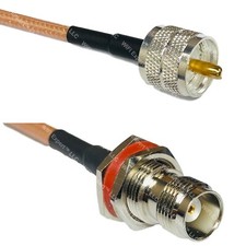 RG400 PL259 UHF Male to TNC FEMALE BULKHEAD RF Cable FAST-SHIP LOT