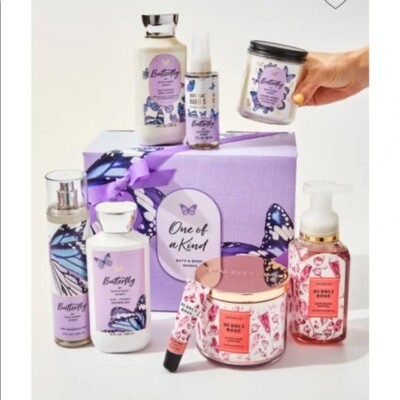 bath and body works ギフトボックス BATH & BODY WORKS Tote Bag 7 Piece Gift Set Pure Wonder