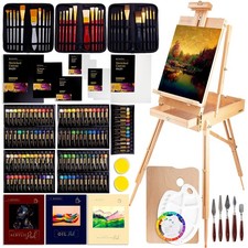 163-Piece French Easel 8 inches x 18 x 25 inches,