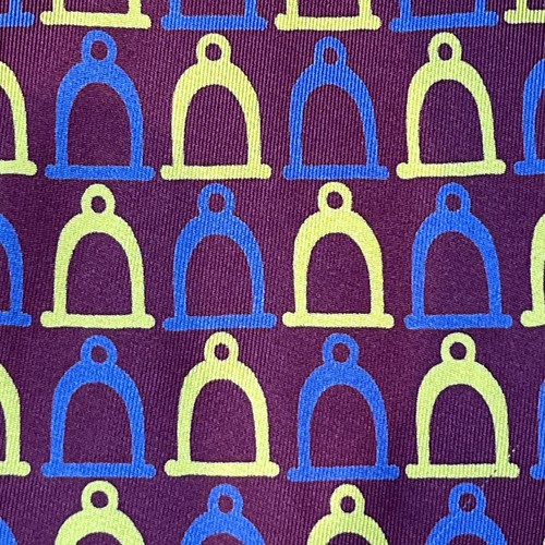 £180 GUCCI HERRENKRAWATTE ROT STEIGBÜGELMUSTER MUSTER LUXUS HERGESTELLT IN ITALIEN Y6 - Bild 4 von 14
