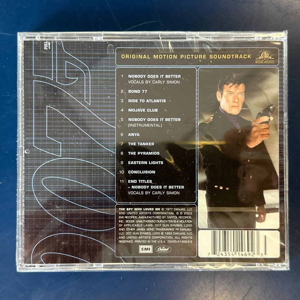 Sealed New “Spy Who Loved Me” Movie Soundtrack Remastered CD James Bond 007 - Image 3 of 3
